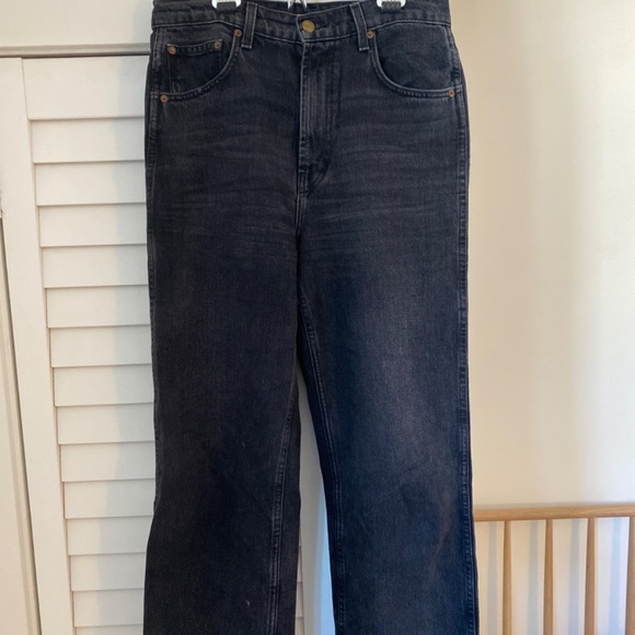 B Sides Plein High Straight Jean in Stil Black sz 28 - Picture 4 of 7